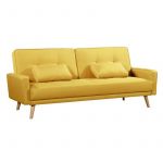 Canape droit 3 places scandinave convertible en tissu Jaune Atelier Mundo SA 217 Taille 205x87 (cm)