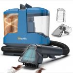 BOLLIT Stain Cleaner Compact - Nettoyeur de tapis - Nettoyeur de si&egrave;ges - Nettoyeur de canap&eacute;s - Nettoyeur de meubles - 3 accessoires (V2 Cerulean Blue)