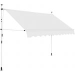 VidaXL Auvent manuel rétractable 300 cm Crème