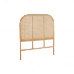 T&ecirc;te de lit rotin naturel chambre enfant 90x 100cm