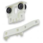 Cyclingcolors Kit chariot de tirage et patte de croisement polyamide ivoire pour tringle 24 x 16mm Conducteur Jonction de rail Fenêtre Store Baie vitrée Ouverture Fermeture