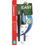 Stabilo Stylo plume Easybuddy pour tous Noir et bleu
