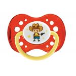 Dodie 2 sucettes anatomiques Duo Cowboy/Chevalier en silicone  (18 mois +)