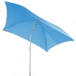 Hesperide Parasol de plage carré Hélenie - L. 180 x l. 180 cm - Bleu clair