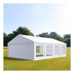 Intent24 Tente de réception 6 x 8 m PVC blanc