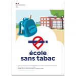 Signaletique.biz France - Panneau 'École sans tabac' – Décret 2025-582 – pvc – Format 30x40 cm – Signalétique obligatoire