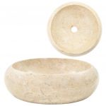 VidaXL ?vier 40 x 12 cm Marbre Cr?me