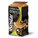 Isostar 3 Barres Cereal Max energy Noisette/Chocolat