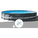 Intex Kit piscine tubulaire Ultra XTR Frame ronde 6,10 x 1,22 m + Kit d'entretien