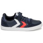 Hummel Baskets basses enfant SLIMMER STADIL LEATHER LOW JR bleu - Taille 37,38,26,27,28,29,30,32,33