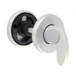 Vachette Jeu De 2 Rosaces Pour Poignee De Porte Aluminium Coloris Argent Fonction:Condamnation