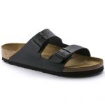 Birkenstock Arizona Bk 051793, Sandales Bout ouvert mixte adulte, Noir, 37 EU (étroit)