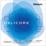 D'Addario AND CO JEU DE CORDES POUR VIOLON HELICORE MANCHE 1/4 TENSION MEDIUM