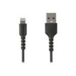 StarTech.com 6.6 ft 2m USB to Lightning Cable - Apple MFi Certified - Black - cable Lightning - Lightning / USB - 2 m
