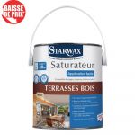 Starwax Saturateur application facile pour terrasses et bois extérieurs incolore 2,5L - Incolore