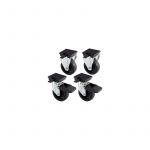 Ferplast Kit option 4 roues (pour ATLAS 50 / 60 nouveaux modèles) pour cage de transport pour chien et chat Atlas automobile et avion