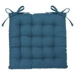 Coussin de Chaise 38x38cm Bleu Canard Prix