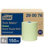 Tork Rouleau D'essuie-mains Vert Flle L:21 Cm Ft L:150 M