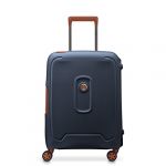 DELSEY PARIS - MONCEY - Valise Cabine Rigide Slim Matière Recyclée et Recyclable - 55x40x20 cm - 36 litres - XS - Bleu Encre