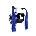 Chaft D&eacute;coration de casque couettes bleu