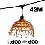 Lumisky Guirlande lumineuse HAWAII LIGHT CONNECTABLE Noir Polyrotin 42M