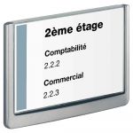 Durable Plaque de porte Click Sign format A5 paysage coloris graphite