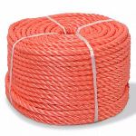 VidaXL Corde torsad&eacute;e Polypropyl&egrave;ne 12 mm 100 m Orange
