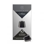 CELLINI - 100 Capsules de caf&eacute; en aluminium compatibles Nespresso - M&eacute;lange Intenso