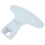 Vhbw Poignée compatible avec Beko DD WMB81243LW 7128644900 machine à laver plastique blanc