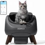 Bac &agrave; liti&egrave;re ouvert autonettoyant Catlink Open-X C08&ndash; Format XXL ouvert, capacit&eacute; de 12 L, bac &agrave; liti&egrave;re intelligent pour les foyers avec plusieurs