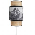 Ostaria Applique incurv&eacute;e rotin tissu Ombrage - Beige