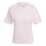 Adidas T-shirt Essentials Small Logo manches courtes rose clair femme - L