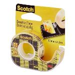 Scotch 136DF/BNL - Rouleau adh&eacute;sif double-face sur d&eacute;vidoir (12 mm x 6,3 m)