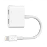 Belkin F8J198VFWHT - Adaptateur Lightning audio + chargeur pour iPhone 7