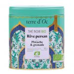 Terre d'Oc Th&eacute; noir bio R&ecirc;ve Persan pistache grenade 80 g