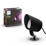 Philips Lighting 915005842601 Hue White and Color ambiance LILY, Spot XL 1x15W noir, Aluminium