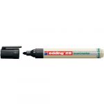 Edding 28 EcoLine Marqueur pour tableaux blancs - noir - 10 stylos - pointe ronde 1,5-3 mm - feutre effa&ccedil;able - pour tableaux blanc, magn&eacute;tique, m&eacute;mo et chevalet de conf&eacute;rence - rechargeable
