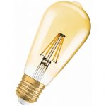 Ledvance Vintage 1906 led E27 Poire Claire 6.5W 725lm - 824 Blanc Très Chaud Dimmable - Équivalent 55W - 2400K - Blanc Très Chaud