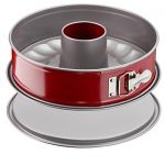 Tefal Delibake Moule A Savarin A Charnière 27 cm Acier Rouge Carbone