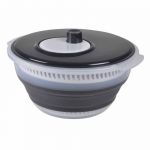 Essoreuse &agrave; Salade r&eacute;tractable 30cm Anthracite Prix Gris