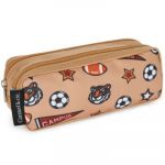 Caramel et Cie Trousse scolaire double Brown Acadamy