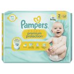 Pampers Couches Bébé Premium Protection 4 - 8 Kg Taille 2 - Le Pack De 34 Couches