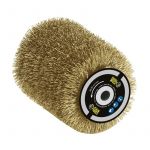 Far Tools Brosse fibre laitonnée pour dégriser, décapage léger, 80x100 mm pour rénovateur rex 80 fatools
