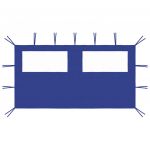 VidaXL Paroi lat&eacute;rale de belv&eacute;d&egrave;re avec fen&ecirc;tres 4x2 m Bleu