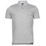 Tommy Hilfiger Polo regular uni manches courtes Gris - Taille 2