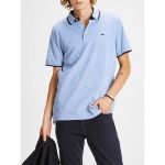 Jack & Jones Jjepaulos Polo SS Noos Homme, Bleu (Bright Cobalt Detail: Slim Fit) Medium