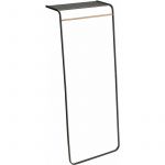 Yamazaki Porte manteau tour inclin&eacute;e avec &eacute;tag&egrave;re Noir