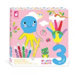 Janod Manuelle Kit de Loisirs Cr&eacute;atifs-Tableau,Dessin et Feutre-Coloriage Activit&eacute; Enfant 3 Ans et + -J09149, Multicolore