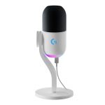 Logitech Microphone G Yeti GX gaming RVB dynamique avec LIGHTSYNC pour PC/Mac - Blanc