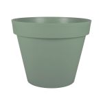 Eda Plastiques Pot de fleurs rond en plastique Toscane vert laurier - Ø 60 cm